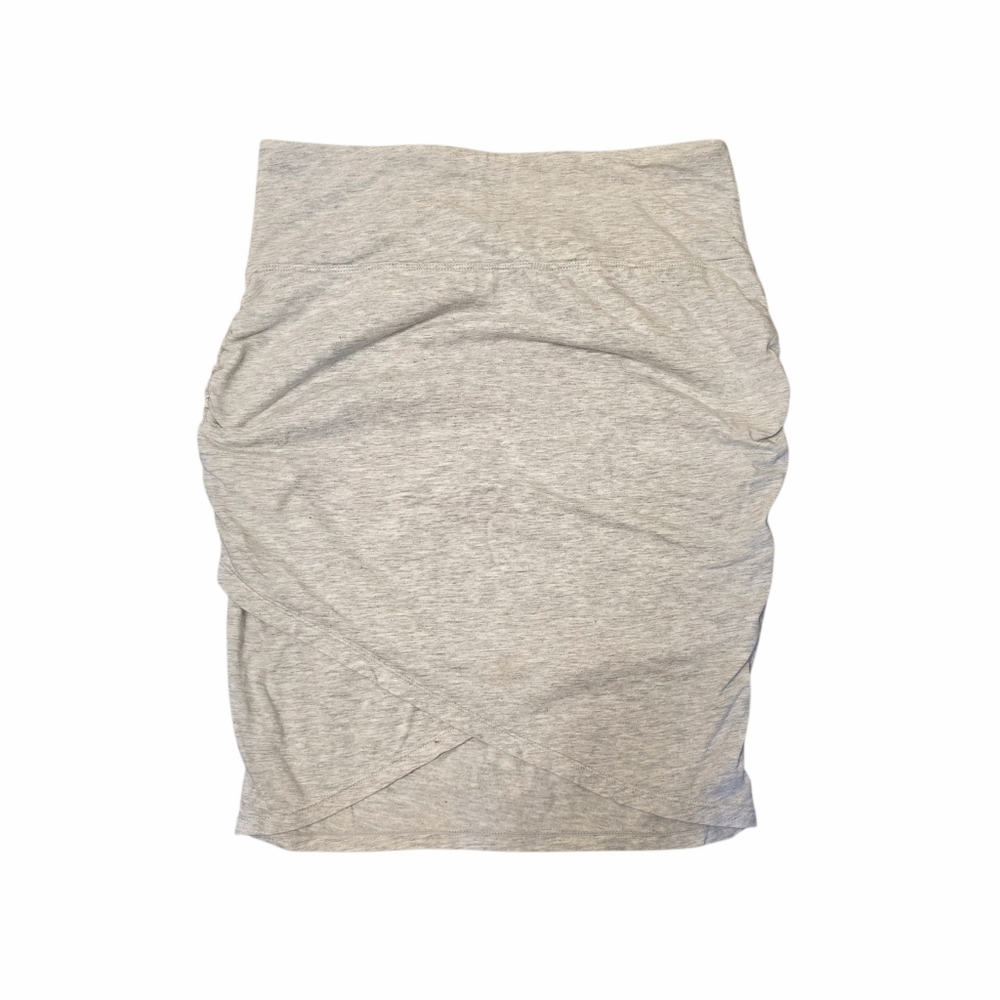 Athleta Womans Criss Cross Grey Cinch Above Knee Skirt